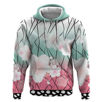 Japanese Kocho Pattern Zip Hoodie Insect Pillar Butterfly Flower Fairy - Wonder Print Shop