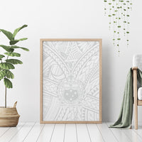 Samoa Lotu Tamaiti Canvas Wall Art Polynesian White Sunday Simple LT9 - Wonder Print Shop