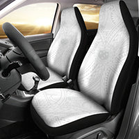 Samoa Lotu Tamaiti Car Seat Cover Polynesian White Sunday Simple LT9 - Wonder Print Shop