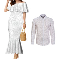 samoa-lotu-tamaiti-couples-matching-mermaid-dress-and-long-sleeve-button-shirts-polynesian-white-sunday-simple