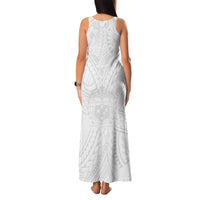 Samoa Lotu Tamaiti Family Matching Tank Maxi Dress and Hawaiian Shirt Polynesian White Sunday Simple - Wonder Print Shop