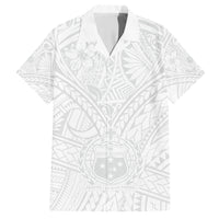 Samoa Lotu Tamaiti Hawaiian Shirt Polynesian White Sunday Simple - Wonder Print Shop