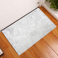 Samoa Lotu Tamaiti Rubber Doormat Polynesian White Sunday Simple - Wonder Print Shop