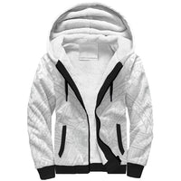 Samoa Lotu Tamaiti Sherpa Hoodie Polynesian White Sunday Simple - Wonder Print Shop