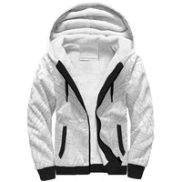 Samoa Lotu Tamaiti Sherpa Hoodie Polynesian White Sunday Simple - Wonder Print Shop
