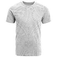 Samoa Lotu Tamaiti T Shirt Polynesian White Sunday Simple - Wonder Print Shop