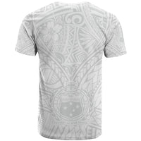 Samoa Lotu Tamaiti T Shirt Polynesian White Sunday Simple - Wonder Print Shop