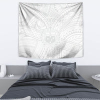 Samoa Lotu Tamaiti Tapestry Polynesian White Sunday Simple - Wonder Print Shop