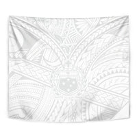 Samoa Lotu Tamaiti Tapestry Polynesian White Sunday Simple - Wonder Print Shop