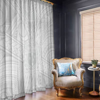 Samoa Lotu Tamaiti Window Curtain Polynesian White Sunday Simple - Wonder Print Shop