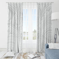 Samoa Lotu Tamaiti Window Curtain Polynesian White Sunday Simple - Wonder Print Shop