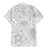 Samoa Lotu Tamait Family Matching Mermaid Dress and Hawaiian Shirt Tropical Plant White Sunday With Polynesia Pattern LT9 - Wonder Print Shop