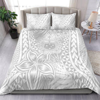 Personalised Samoa Lotu Tamait Bedding Set Tropical Plant White Sunday With Polynesia Pattern LT9 - Wonder Print Shop