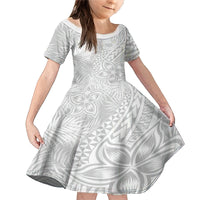 Personalised Samoa Lotu Tamait Family Matching Mermaid Dress and Hawaiian Shirt Tropical Plant White Sunday With Polynesia Pattern LT9 - Wonder Print Shop