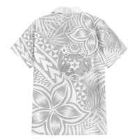 Personalised Tonga White Sunday Family Matching Mermaid Dress and Hawaiian Shirt Tropical Plant With Polynesian Pattern LT9 - Wonder Print Shop