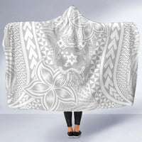personalised-tonga-white-sunday-hooded-blanket-tropical-plant-with-polynesian-pattern