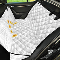 Tonga White Sunday Back Car Seat Cover Polynesian Plumeria Tribal Simple LT9 - Wonder Print Shop