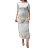 Tonga White Sunday Puletasi Polynesian Plumeria Tribal Simple - Wonder Print Shop