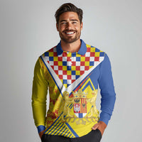 Personalized Belgium Antwerp Province Long Sleeve Polo Shirt