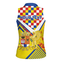 Personalized Belgium Antwerp Province Women Sleeveless Polo Shirt