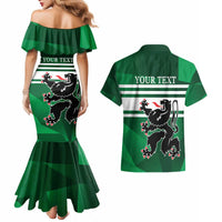 Personalized Belgium East Flanders Couples Matching Mermaid Dress and Hawaiian Shirt
