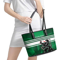 Personalized Belgium East Flanders Leather Tote Bag