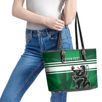 Personalized Belgium East Flanders Leather Tote Bag
