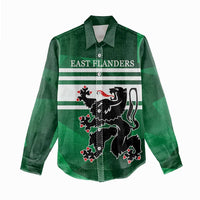 Personalized Belgium East Flanders Women Casual Shirt