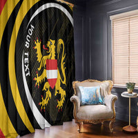 Personalized Belgium Flemish Brabant Window Curtain