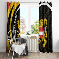 Personalized Belgium Flemish Brabant Window Curtain