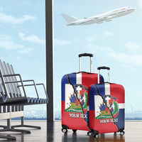 Hispaniola Personalized Luggage Cover Dominican Republic Haiti Flag Together