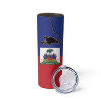 Hispaniola Personalized Skinny Tumbler Dominican Republic Haiti Flag Together