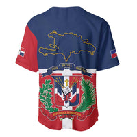 Hispaniola Map Baseball Jersey Dominican Republic Haiti Flag Together