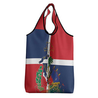 Hispaniola Map Grocery Bag Dominican Republic Haiti Flag Together