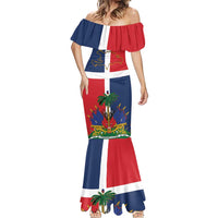 Hispaniola Map Mermaid Dress Dominican Republic Haiti Flag Together