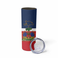 Hispaniola Map Skinny Tumbler Dominican Republic Haiti Flag Together