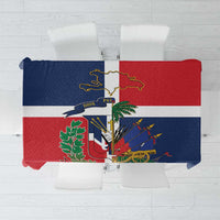 Hispaniola Map Tablecloth Dominican Republic Haiti Flag Together