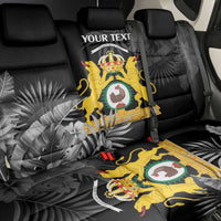 First Empire of Haiti Personalized Back Car Seat Cover Black Hibiscus Liberte ou la Mort!