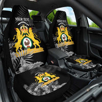 First Empire of Haiti Personalized Car Seat Cover Black Hibiscus Liberte ou la Mort!