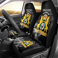 First Empire of Haiti Personalized Car Seat Cover Black Hibiscus Liberte ou la Mort!
