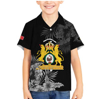 First Empire of Haiti Personalized Family Matching Mermaid Dress and Hawaiian Shirt Black Hibiscus Liberte ou la Mort!