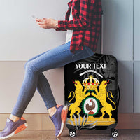 First Empire of Haiti Personalized Luggage Cover Black Hibiscus Liberte ou la Mort!