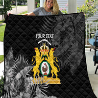 First Empire of Haiti Personalized Quilt Black Hibiscus Liberte ou la Mort!