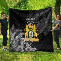 First Empire of Haiti Personalized Quilt Black Hibiscus Liberte ou la Mort!