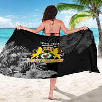 First Empire of Haiti Personalized Sarong Black Hibiscus Liberte ou la Mort!