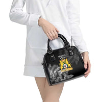 First Empire of Haiti Personalized Shoulder Handbag Black Hibiscus Liberte ou la Mort!