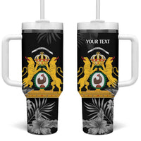First Empire of Haiti Personalized Tumbler With Handle Black Hibiscus Liberte ou la Mort!