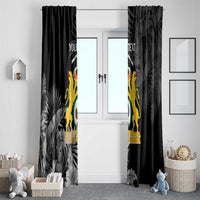 First Empire of Haiti Personalized Window Curtain Black Hibiscus Liberte ou la Mort!