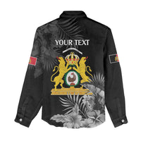 First Empire of Haiti Personalized Women Casual Shirt Black Hibiscus Liberte ou la Mort!