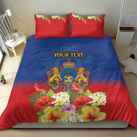 Second Empire of Haiti 1849-1859 Personalized Bedding Set Tropical Hibiscus Flowers
